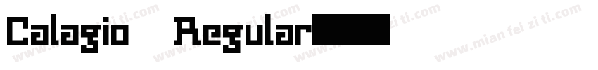 Calagio Regular字体转换